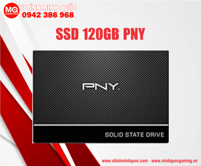 Ổ cứng SSD PNY CS900 120GB 2.5: SATA3 (Đọc 515MB/s - Ghi 490MB/s)