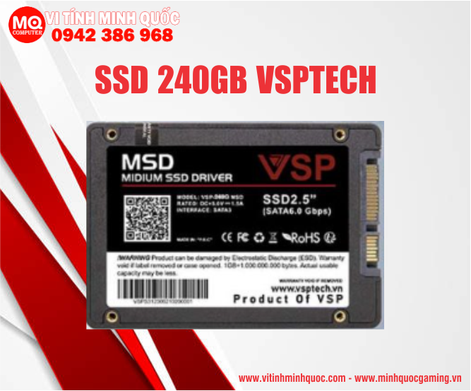Ổ cứng SSD 240G VSPTech Midium Driver Sata III 6Gb/s MLC (VSP-240G MSD)