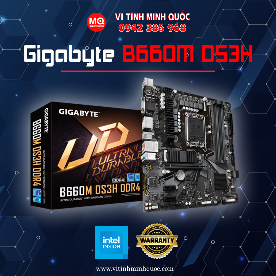 Mainboard Gigabyte B660M GAMING DS3H DDR4 Mới