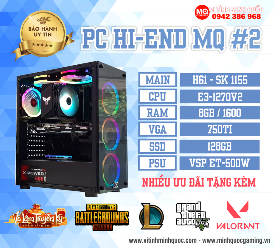 PC GAMING XEON CHIẾN ĐƯỢC MỌI GAME GIÁ CỰC HOT E3 1270V2